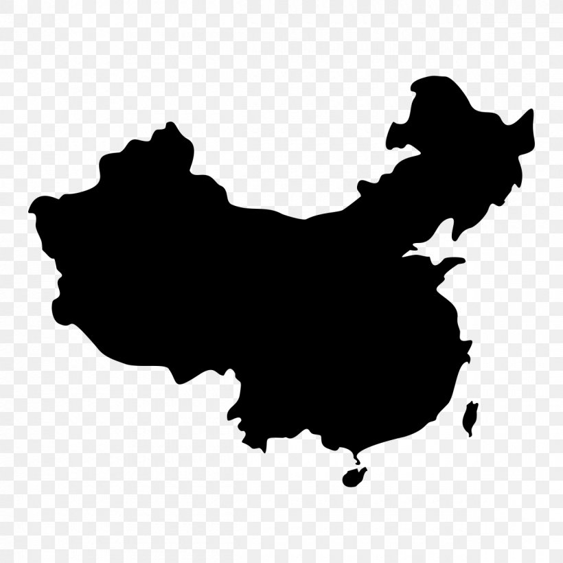 China Vector Map World Map, PNG, 1200x1200px, China, Black, Black And White, Drawing, Line Art Download Free