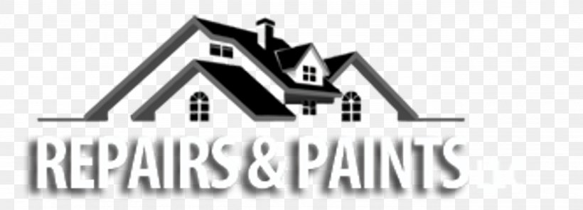 Repairs & Paints LLC Marlton House Painter And Decorator Home Repair, PNG, 2767x1000px, Marlton, Aesthetics, Area, Black And White, Brand Download Free