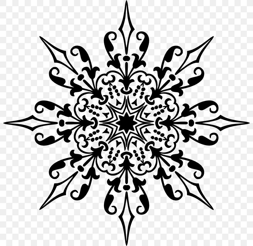 Symmetry Black And White Visual Arts Clip Art, PNG, 800x800px, Symmetry, Art, Black, Black And White, Flora Download Free