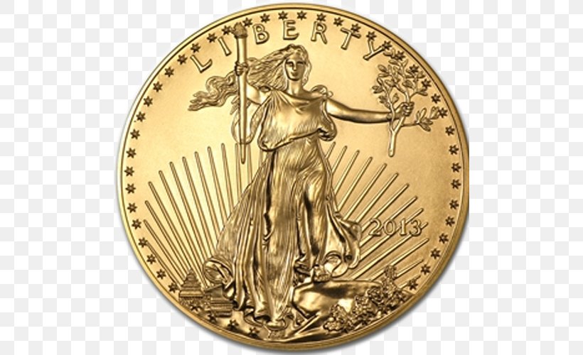 American Gold Eagle Bullion Coin Gold Coin, PNG, 500x500px, American Gold Eagle, American Silver Eagle, Brass, Bronze, Bullion Download Free