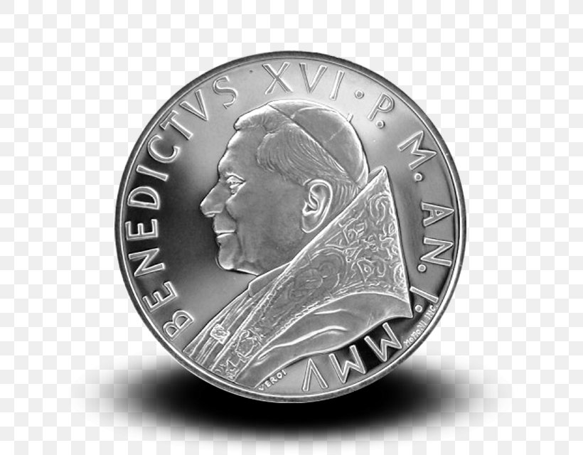 Euro Coins Vatican City Silver Eucharist, PNG, 640x640px, 2 Euro Commemorative Coins, 10 Euro Note, 20 Cent Euro Coin, Coin, Black And White Download Free