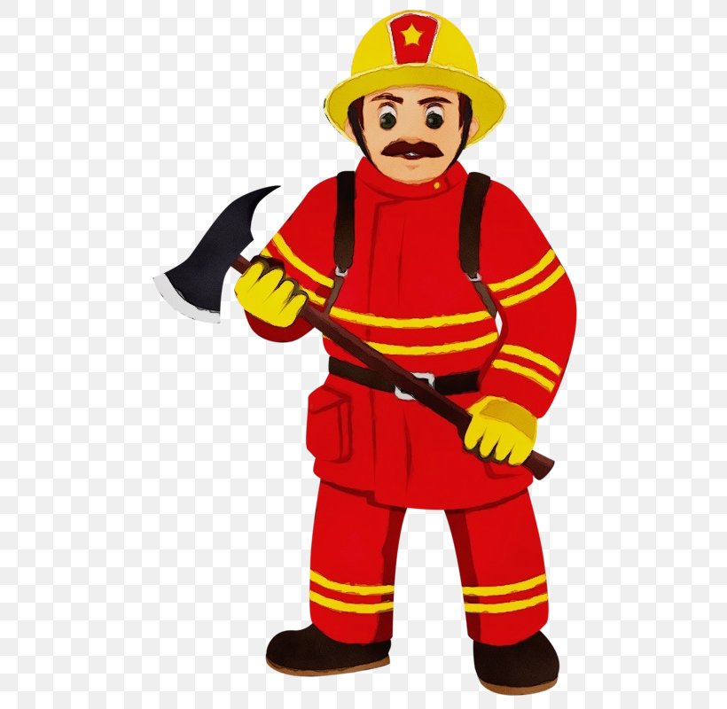 Firefighter, PNG, 524x800px, Watercolor, Construction Worker, Costume, Firefighter, Fireman Download Free