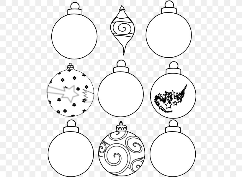 Christmas Ornament Christmas Decoration Black And White Clip Art, PNG, 510x599px, Christmas Ornament, Area, Art, Black, Black And White Download Free
