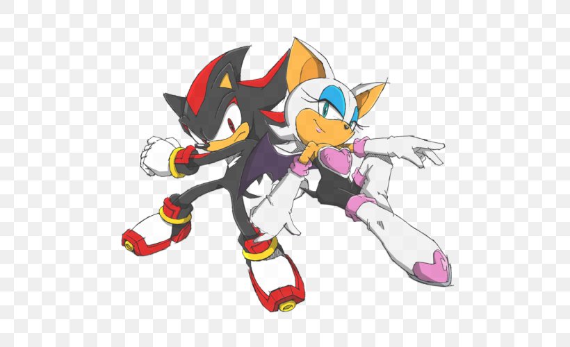 Shadow The Hedgehog Rouge The Bat Sonic The Hedgehog Spinball Sonic Free Riders, PNG, 500x500px, Watercolor, Cartoon, Flower, Frame, Heart Download Free