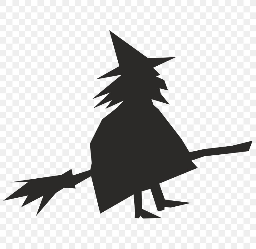 Broom Witchcraft Silhouette Clip Art, PNG, 800x800px, Broom, Art, Beak, Black, Black And White Download Free