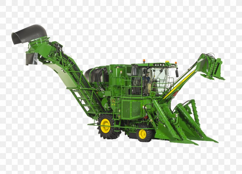 John Deere Sugarcane Harvester Combine Harvester Agriculture Cotton Picker, PNG, 877x633px, John Deere, Agricultural Machinery, Agriculture, Combine Harvester, Cotton Picker Download Free