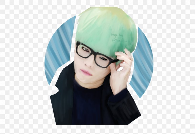 Suga Glasses Fan Art Drawing BTS, PNG, 1024x704px, Watercolor, Cartoon, Flower, Frame, Heart Download Free