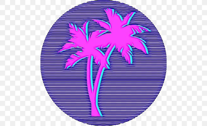 Cartoon Palm Tree, PNG, 500x500px, Purple, Arecales, Electric Blue, Leaf, Magenta Download Free