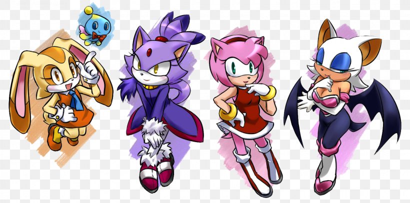 Sonic The Hedgehog Amy Rose Sonic Heroes Rouge The Bat Shadow The Hedgehog, PNG, 1550x770px, Watercolor, Cartoon, Flower, Frame, Heart Download Free