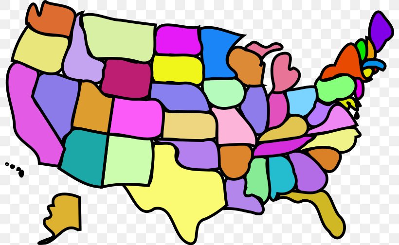 United States Clip Art Vector Graphics Cartoon Map Png 800x504px