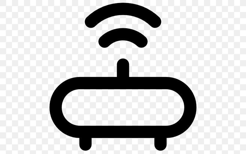 Wireless Router Wi-Fi, PNG, 512x512px, Router, Area, Black And White, Symbol, Text Download Free