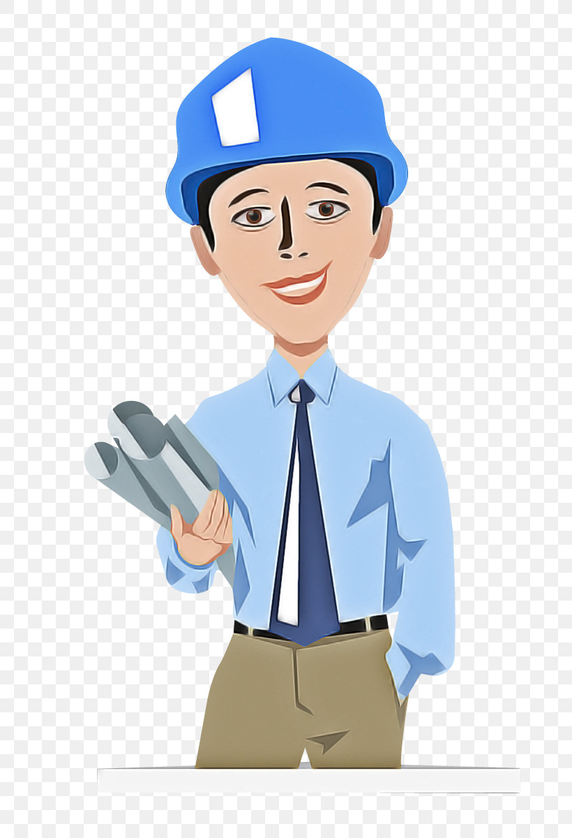 Cartoon Finger Headgear White-collar Worker Gesture, PNG, 800x1200px, Cartoon, Construction Worker, Employment, Finger, Gesture Download Free