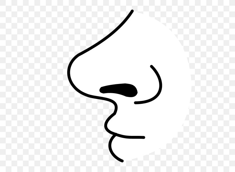 Nose Drawing Olfaction Clip Art, PNG, 600x600px, Nose, Area, Artwork, Black, Black And White Download Free