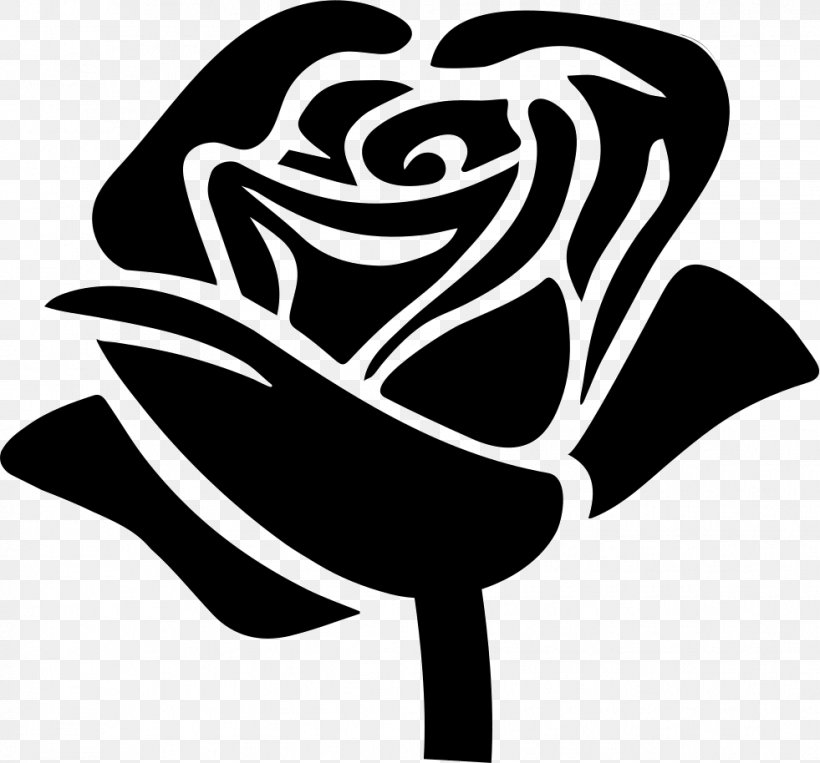 Rose Clip Art, PNG, 981x914px, Rose, Art, Artwork, Black, Black And White Download Free