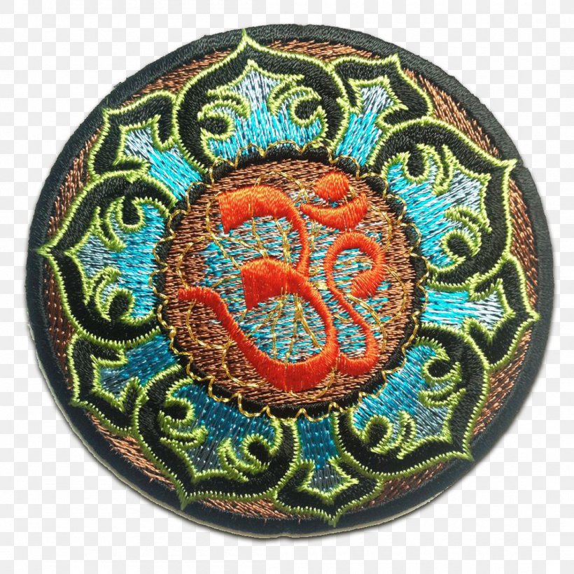 Om Hinduism Spirituality Meditation Iron On Patches, PNG, 1100x1100px, Hinduism, Badge, Button, Embroidered Patch, Embroidery Download Free