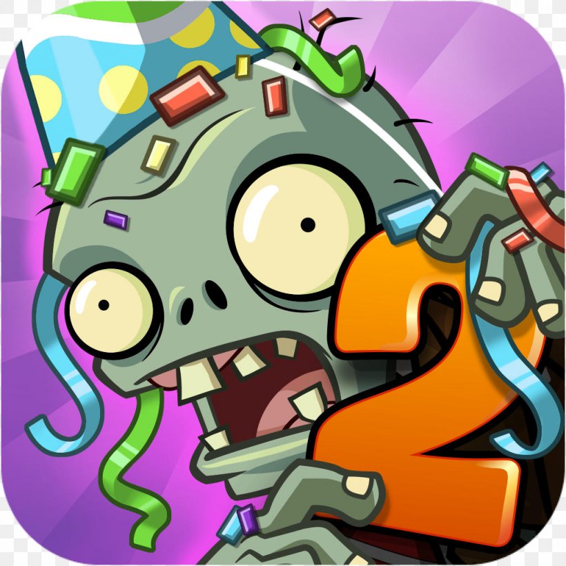 Plants Vs. Zombies 2: It's About Time Plants Vs Zombies Adventures PopCap Games Tower Defense, PNG, 1024x1024px, Watercolor, Cartoon, Flower, Frame, Heart Download Free