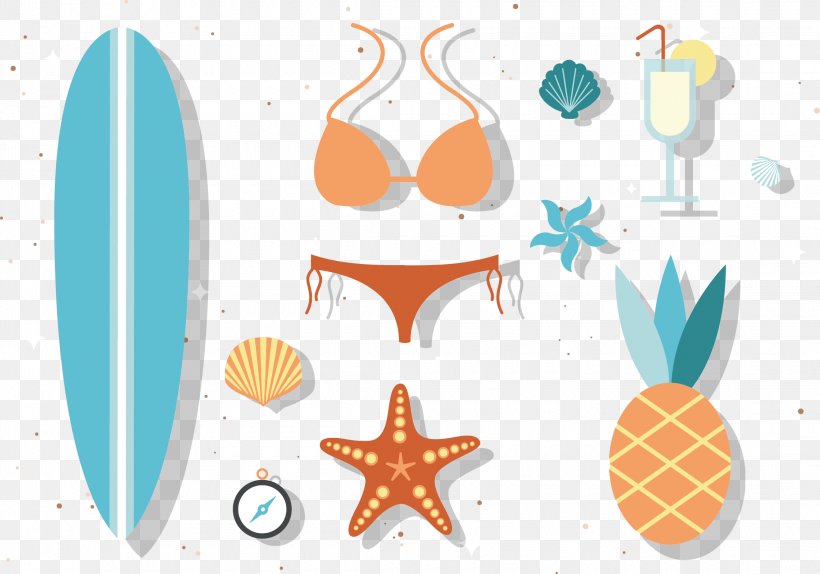 Sandy Beach Illustration, PNG, 2240x1570px, Sandy Beach, Beach, Flat Design, Orange, Organism Download Free