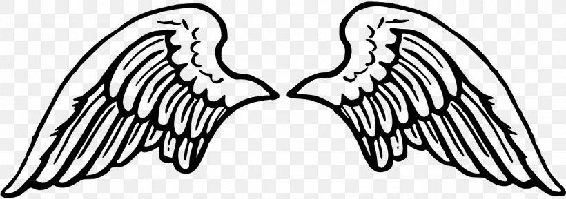 Angel Cartoon, PNG, 1281x453px, Drawing, Angel, Line Art, Silhouette, Wing Download Free