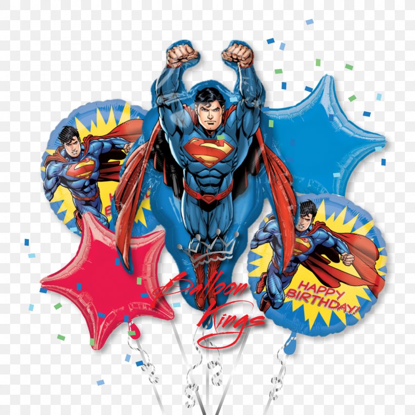 Superman Mylar Balloon Birthday Helium, PNG, 1280x1280px, Superman, Action Figure, Action Toy Figures, Balloon, Balloon Kings Download Free