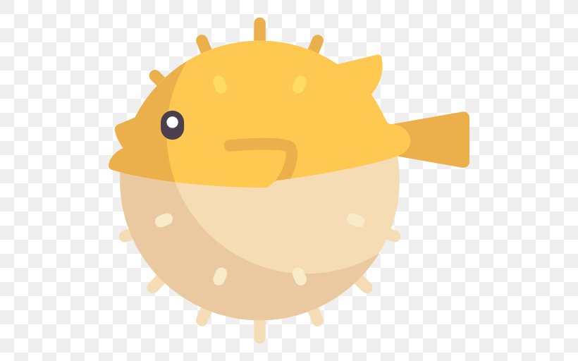 Cartoon Orange Snout, PNG, 512x512px, Pufferfish, Animal, Cartoon, Food, Nature Download Free