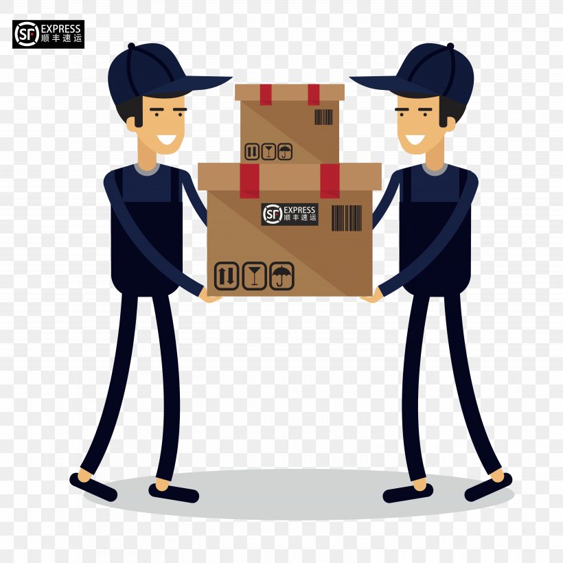 SF Express Courier Delivery, PNG, 6250x6250px, Courier, Cartoon, Delivery, Dhl Express, Express Mail Download Free