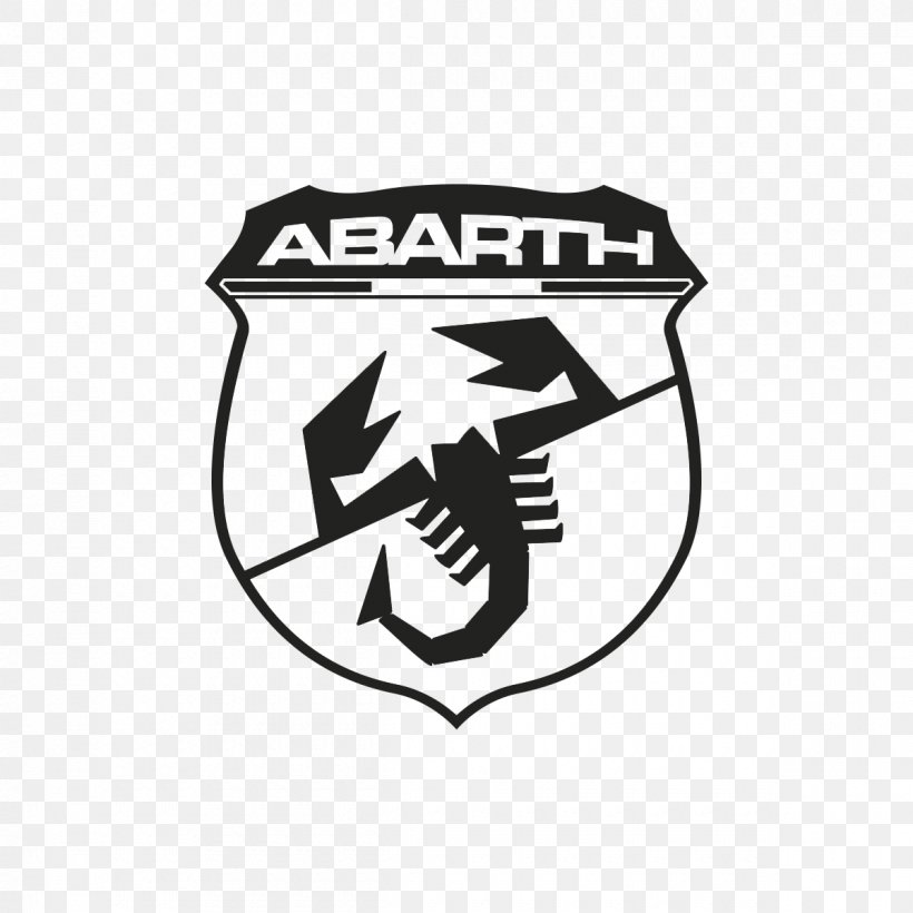 Abarth Fiat Automobiles Car Logo, PNG, 1200x1200px, Abarth, Area, Black, Black And White, Brand Download Free