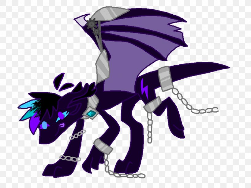 Horse Mammal Purple Cartoon Demon, PNG, 900x677px, Horse, Cartoon, Demon, Dragon, Fictional Character Download Free