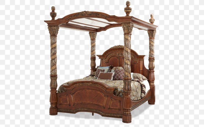 Villa Valencia Bedside Tables Four-poster Bed, PNG, 600x510px, Villa Valencia, Antique, Bed, Bed Frame, Bed Size Download Free