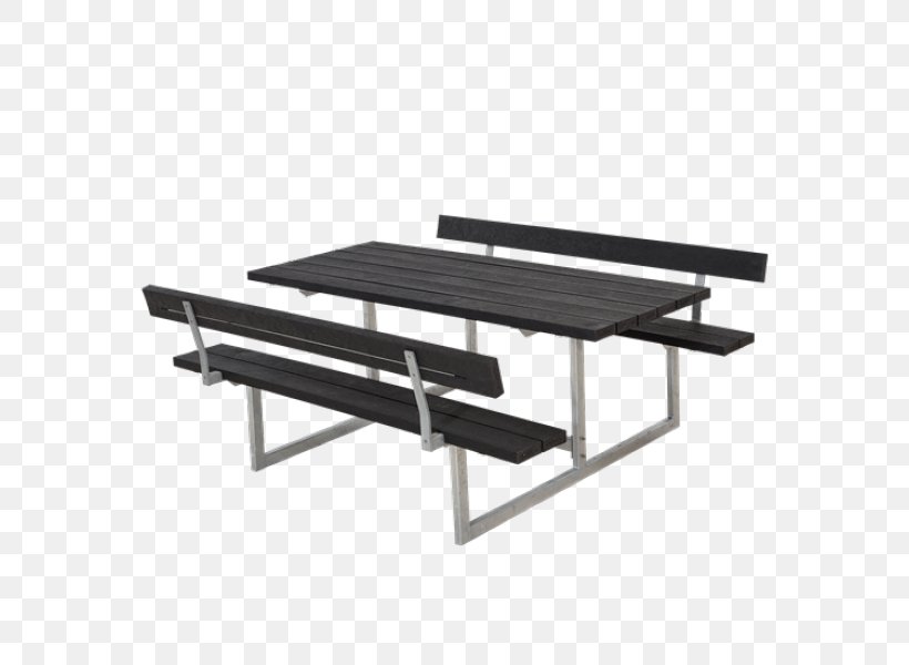 Picnic Table Garden Furniture Plank Black, PNG, 600x600px, Picnic Table, Addition, Bench, Black, Color Download Free