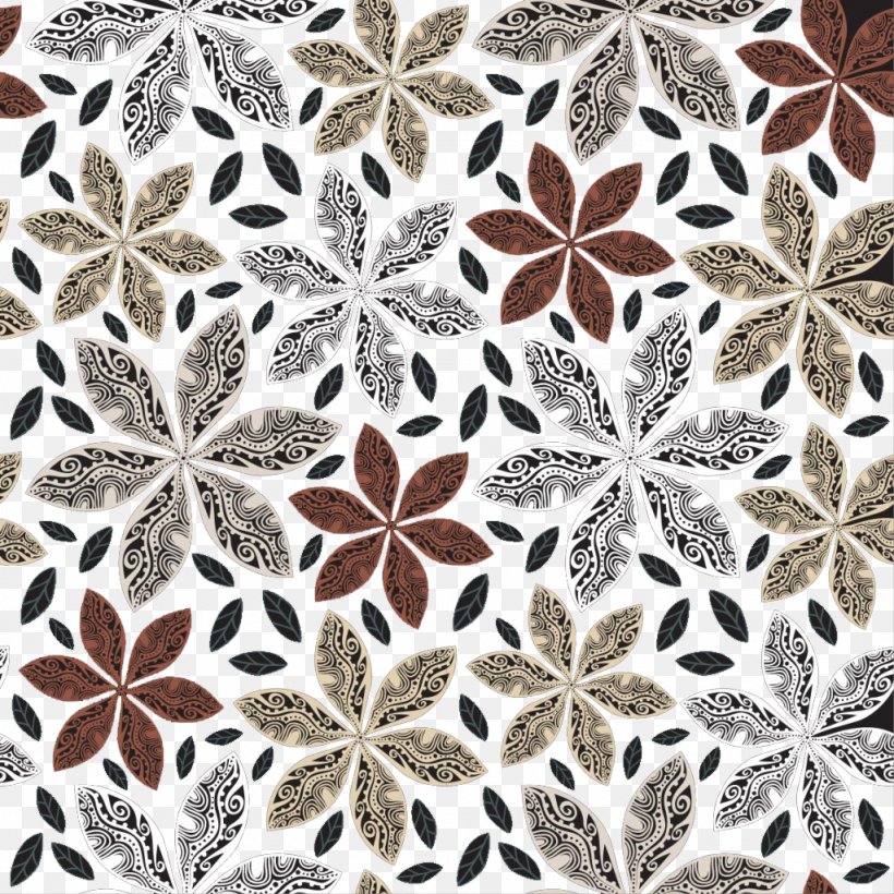 Autumn Pattern, PNG, 1024x1024px, Autumn, Black And White, Brown, Lace, Motif Download Free