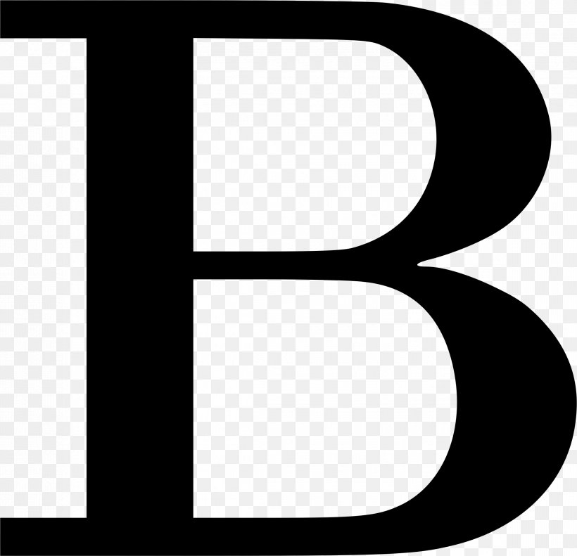 Download Letter B Clip Art, PNG, 2319x2238px, Letter, Alphabet, Black, Black And White, Brand Download Free