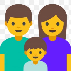 A Family Of Five - Emojipedia Family Android Nougat Noto Fonts PNG