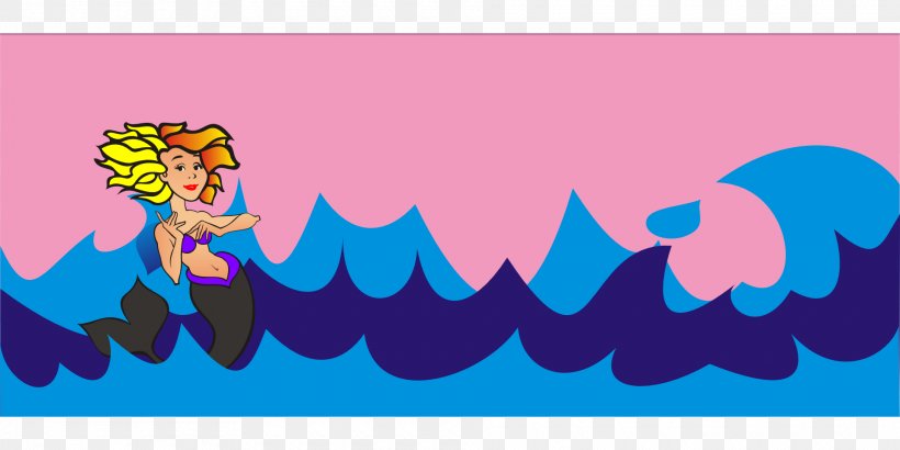 Mermaid Clip Art, PNG, 1920x960px, Mermaid, Art, Cartoon, Drawing, Fictional Character Download Free