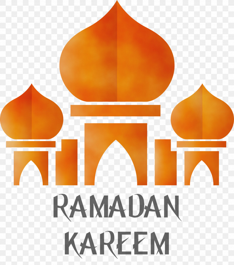 Orange, PNG, 2639x3000px, Ramadan Mubarak, Logo, Orange, Paint, Ramadan Kareem Download Free