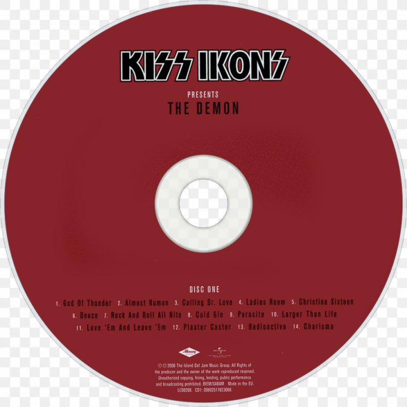 Compact Disc Kiss Killers, PNG, 1000x1000px, Compact Disc, Brand, Dvd, Killers, Kiss Download Free
