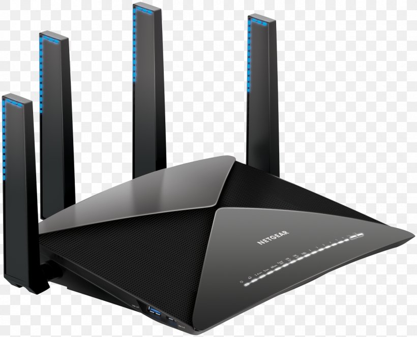 NETGEAR Nighthawk X10 Wireless Router Wi-Fi, PNG, 1350x1093px, Router, Computer Network, Electronics, Ieee 80211, Ieee 80211ac Download Free