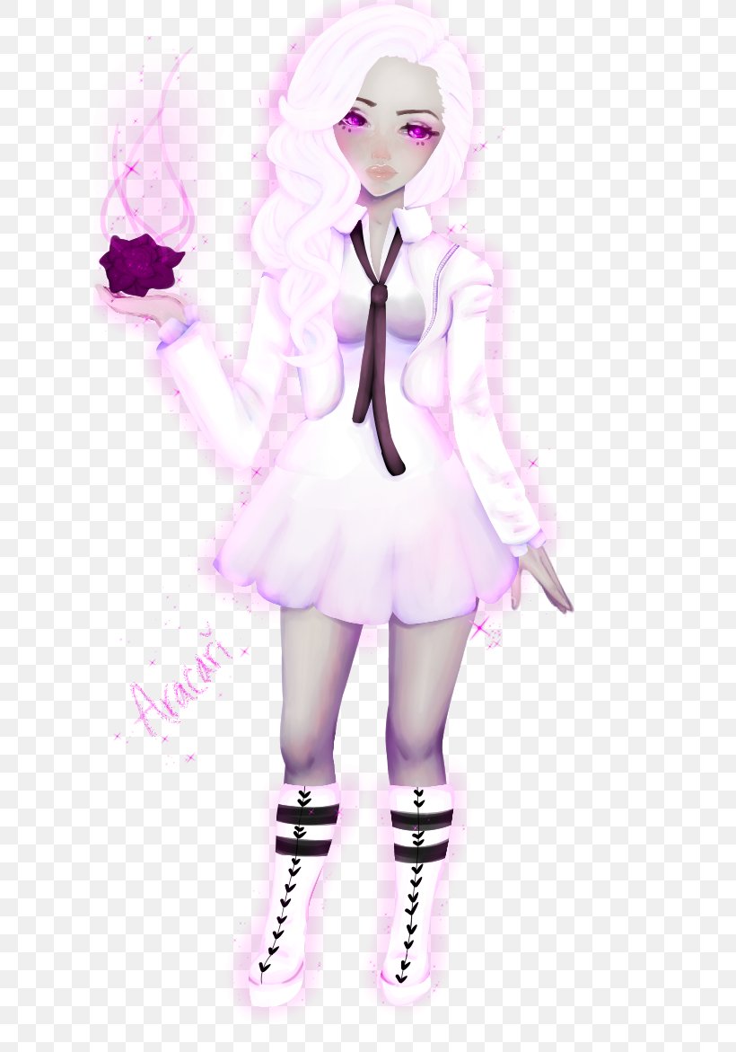 Pink M Character Costume Fiction, PNG, 611x1171px, Watercolor, Cartoon, Flower, Frame, Heart Download Free
