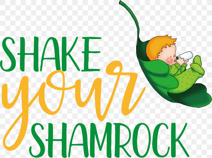 Saint Patrick Patricks Day Shake Your Shamrock, PNG, 3054x2280px, Saint Patrick, Fruit, Green, Leaf, Meter Download Free