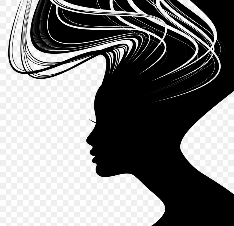 Woman Silhouette Face Illustration, PNG, 1024x987px, Woman, Art, Beauty Parlour, Black, Black And White Download Free