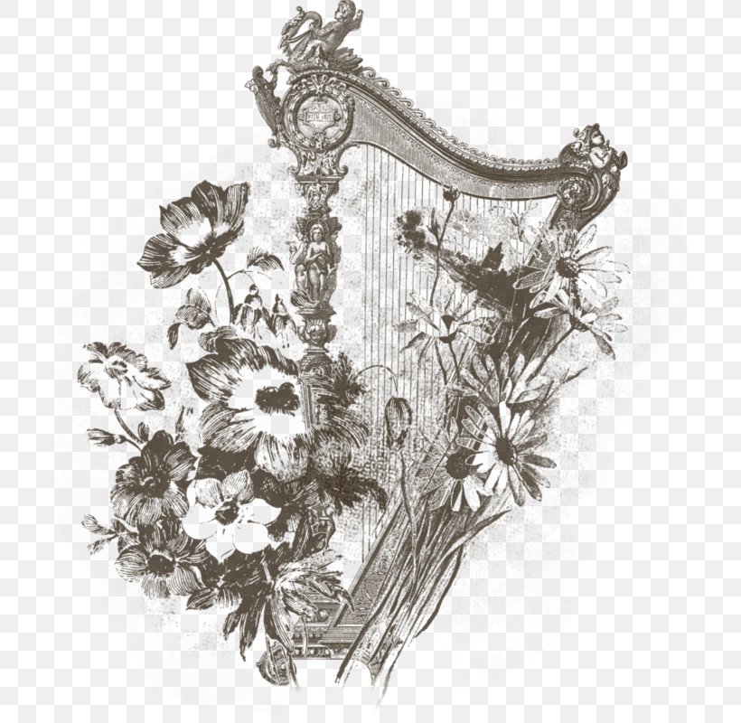 Harp Musical Instrument, PNG, 722x800px, Watercolor, Cartoon, Flower, Frame, Heart Download Free