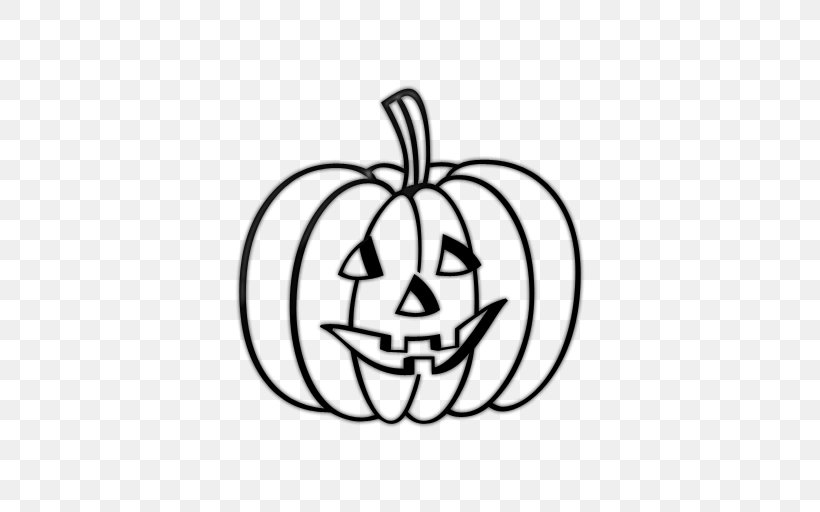 Jack-o'-lantern Halloween Clip Art, PNG, 512x512px, Jacko Lantern, Area, Art, Black And White, Cartoon Download Free