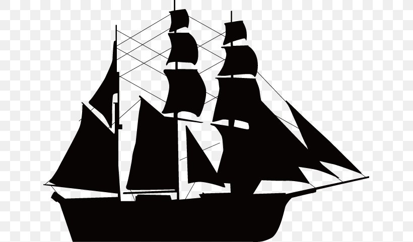 Sailing Ship Ship Model Clip Art, PNG, 647x481px, Ship, Black And White, Boat, Brigantine, Caravel Download Free