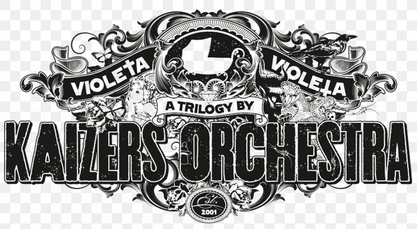 Violeta Violeta Volume I Kaizers Orchestra Hjerteknuser Logo, PNG, 920x507px, Logo, Album, Art, Black And White, Brand Download Free