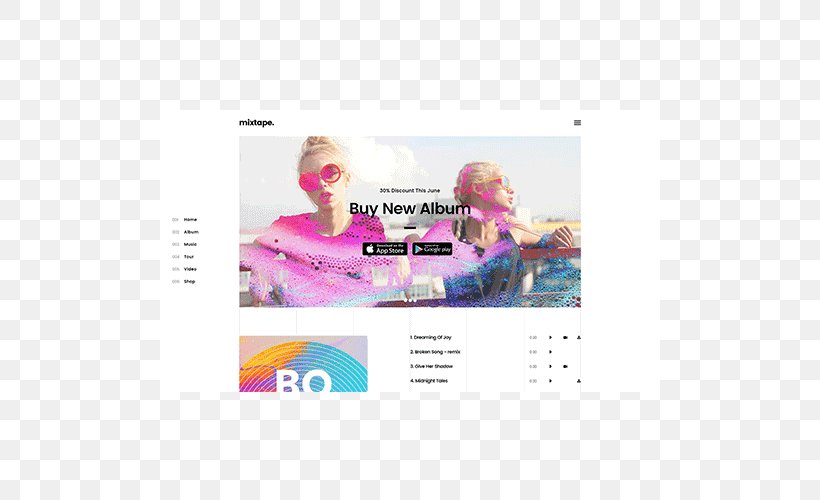 Web Page Graphic Design Text Template Multimedia, PNG, 500x500px, Web Page, Artist, Brand, Magenta, Media Download Free