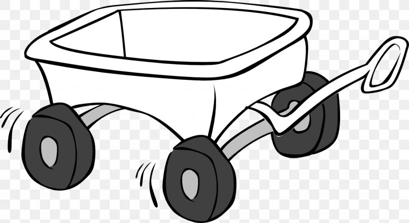 Cart Wagon Black And White Clip Art, PNG, 1331x726px, Car, Automotive Design, Black And White, Cart, Coloring Book Download Free
