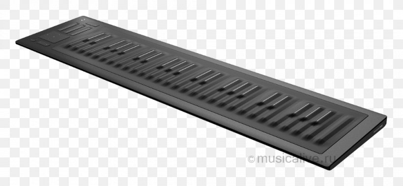 Computer Keyboard ROLI Seaboard Rise 49 MIDI Controllers MIDI Keyboard, PNG, 1000x462px, Watercolor, Cartoon, Flower, Frame, Heart Download Free