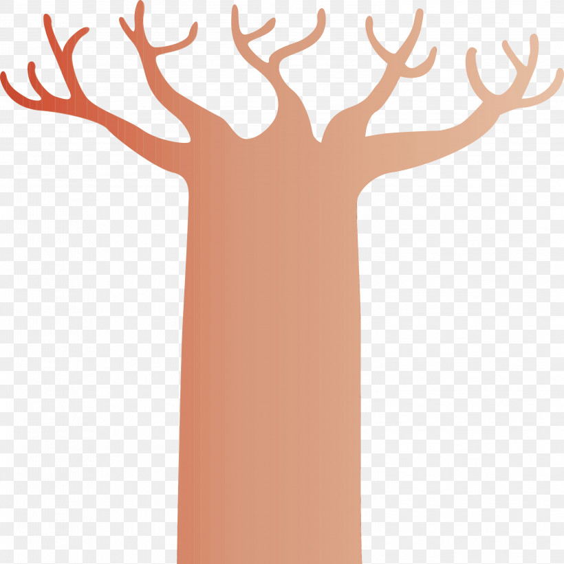 Floral Design, PNG, 2996x3000px, Abstract Tree, Antler, Cartoon Tree, Deer, Floral Design Download Free