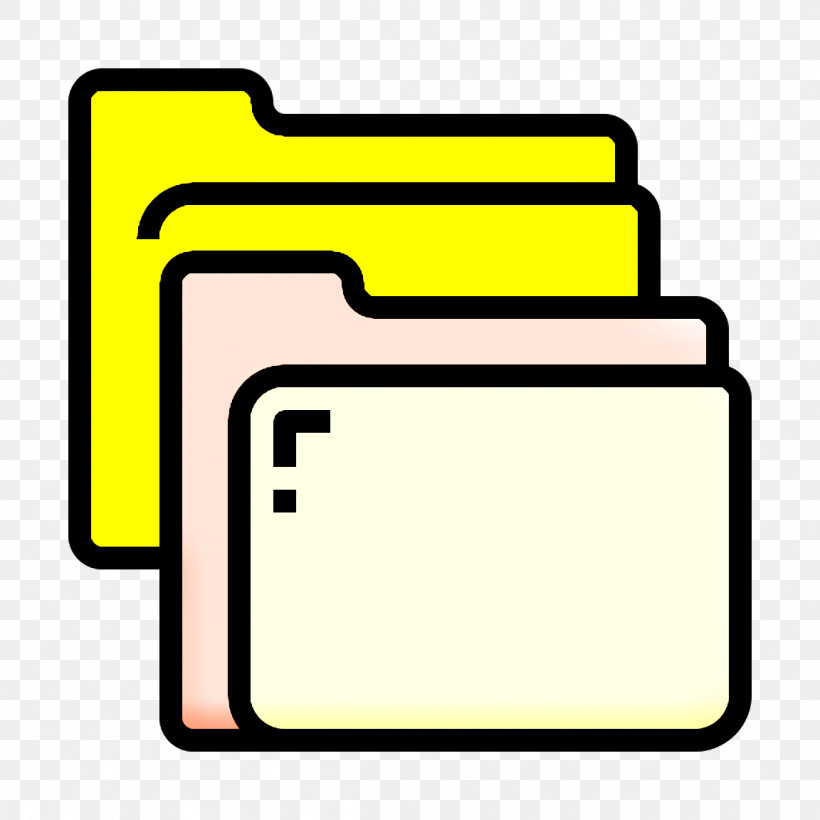 Folders Icon Folder And Document Icon Files And Folders Icon, PNG, 1152x1152px, Folders Icon, Files And Folders Icon, Folder And Document Icon, Line, Yellow Download Free
