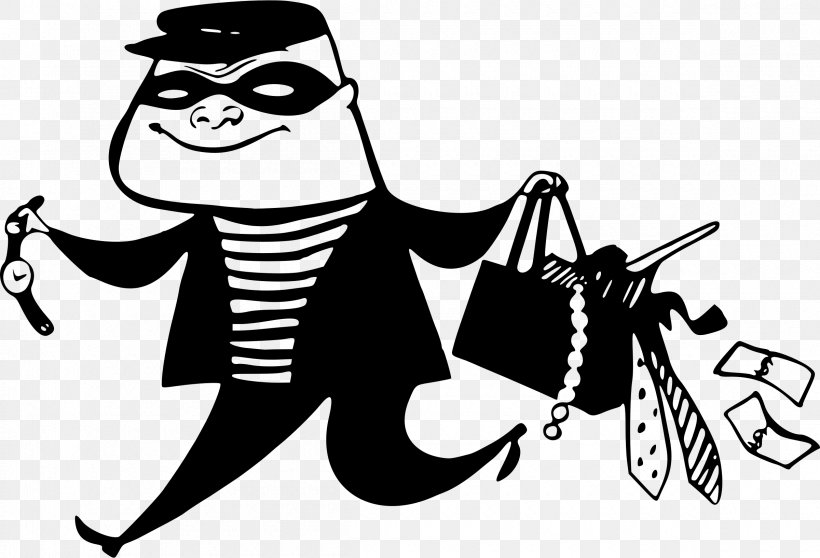 Theft Burglary Robbery Clip Art, PNG, 2400x1634px, Theft, Art, Artwork, Black And White, Burglary Download Free