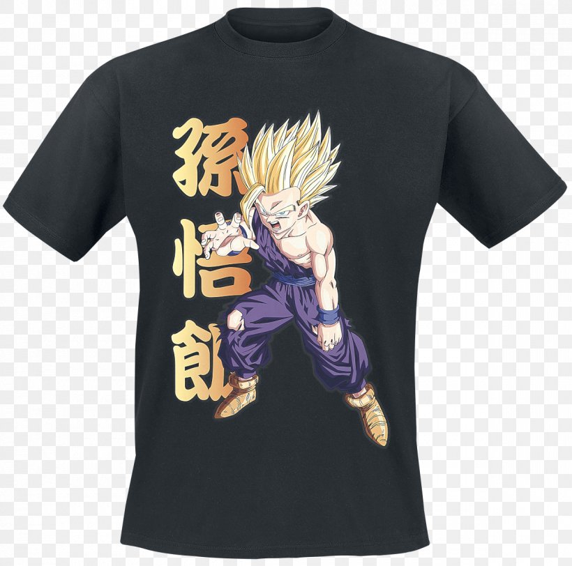 Gohan Goku T-shirt Vegeta Cell, PNG, 1200x1189px, Watercolor, Cartoon, Flower, Frame, Heart Download Free